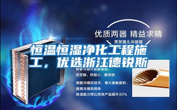 恒溫恒濕凈化工程施工，優(yōu)選浙江德銳斯