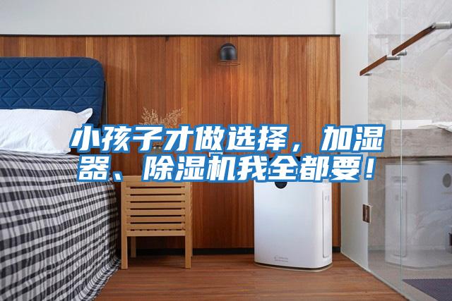 小孩子才做選擇，加濕器、除濕機我全都要！