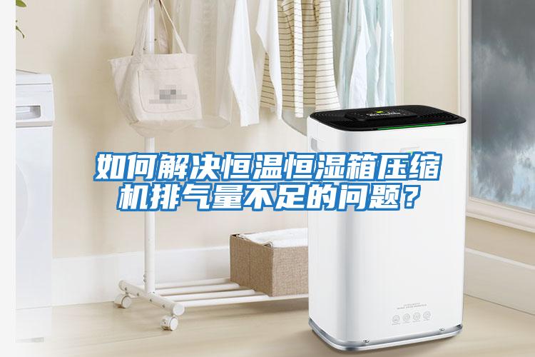 如何解決恒溫恒濕箱壓縮機排氣量不足的問(wèn)題？