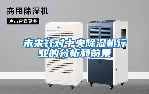 未來(lái)針對中央除濕機行業(yè)的分析和前景