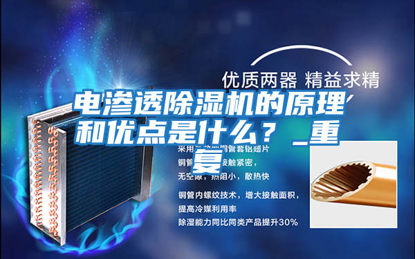 電滲透除濕機的原理和優(yōu)點(diǎn)是什么？_重復