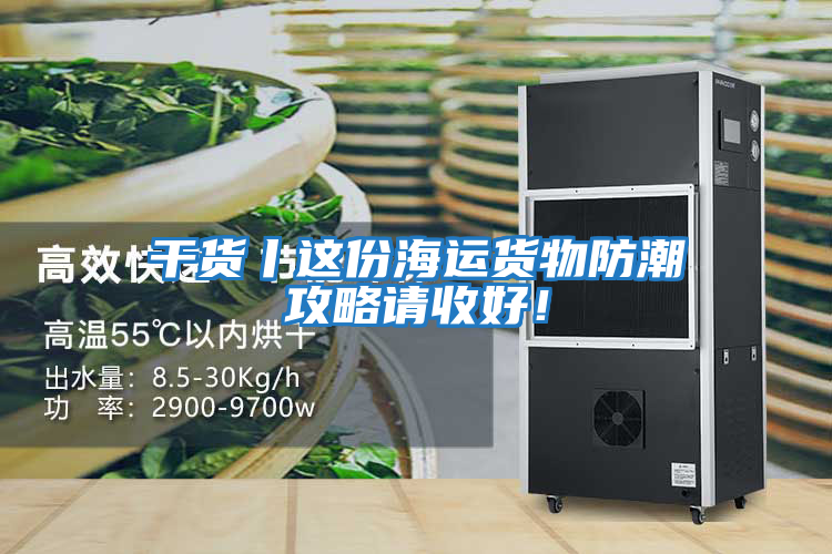 干貨丨這份海運貨物防潮攻略請收好！