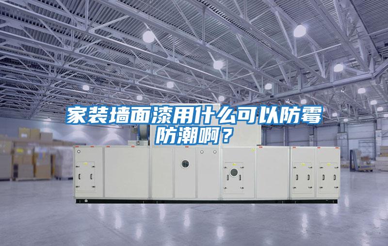 家裝墻面漆用什么可以防霉防潮??？