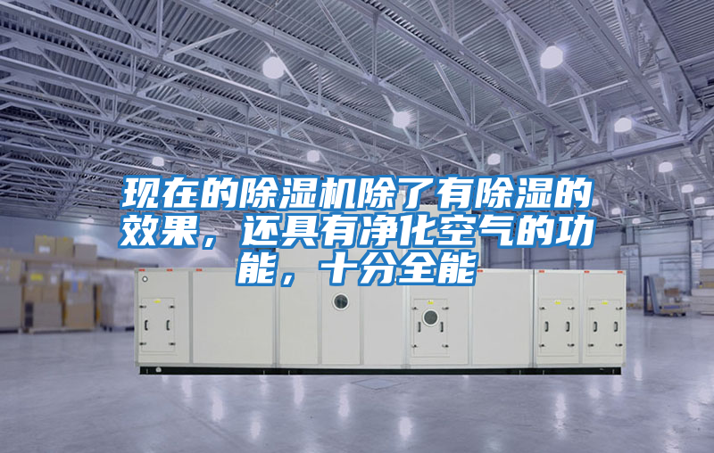 現在的除濕機除了有除濕的效果，還具有凈化空氣的功能，十分全能