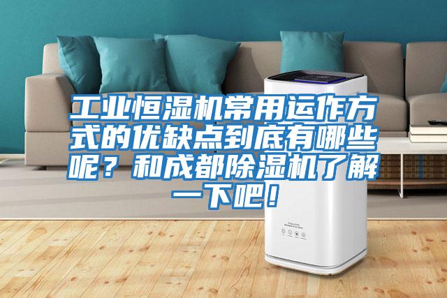 工業(yè)恒濕機常用運作方式的優(yōu)缺點(diǎn)到底有哪些呢？和成都除濕機了解一下吧！