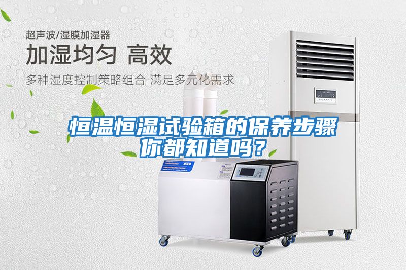 恒溫恒濕試驗箱的保養步驟你都知道嗎？