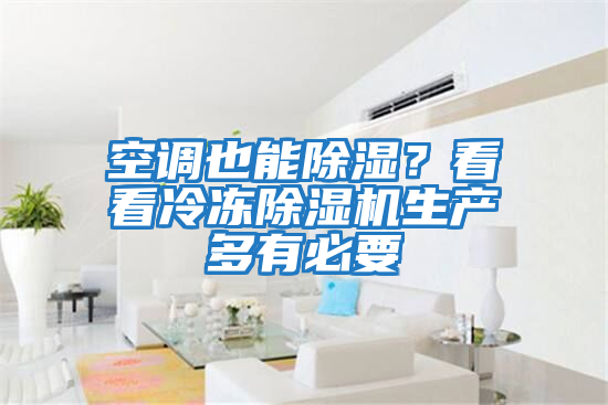 空調也能除濕？看看冷凍除濕機生產(chǎn)多有必要