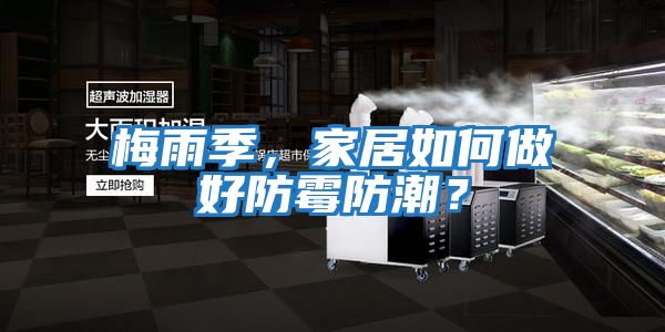梅雨季，家居如何做好防霉防潮？