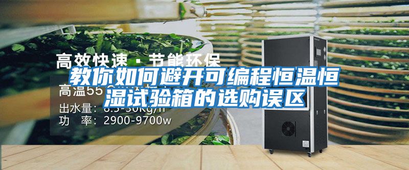 教你如何避開(kāi)可編程恒溫恒濕試驗箱的選購誤區