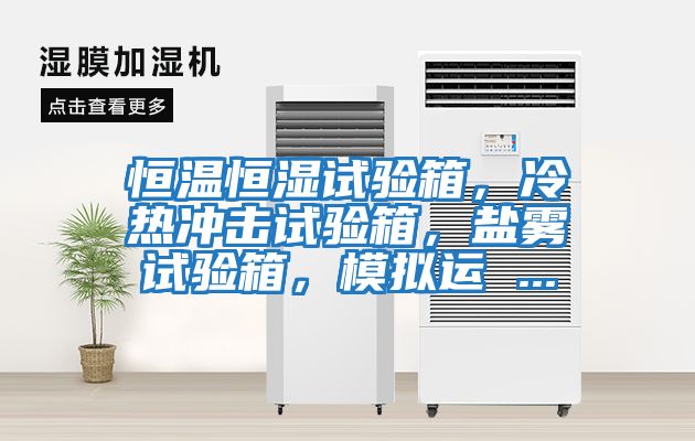 恒溫恒濕試驗箱，冷熱沖擊試驗箱，鹽霧試驗箱，模擬運 ...