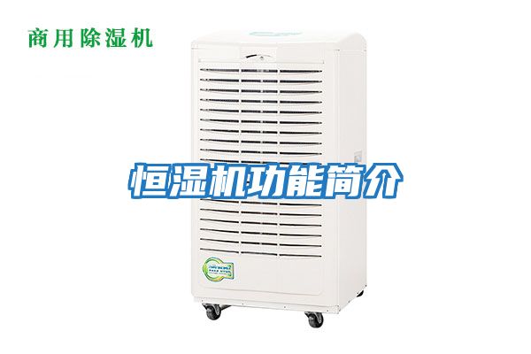 恒濕機功能簡(jiǎn)介