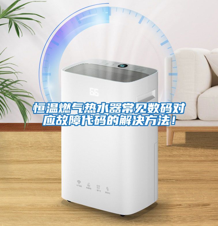 恒溫燃氣熱水器常見(jiàn)數碼對應故障代碼的解決方法！