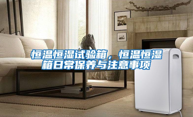 恒溫恒濕試驗箱，恒溫恒濕箱日常保養與注意事項