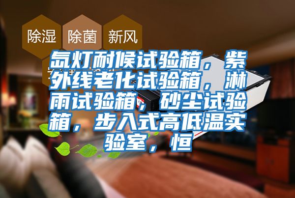 氙燈耐候試驗箱，紫外線(xiàn)老化試驗箱，淋雨試驗箱，砂塵試驗箱，步入式高低溫實(shí)驗室，恒