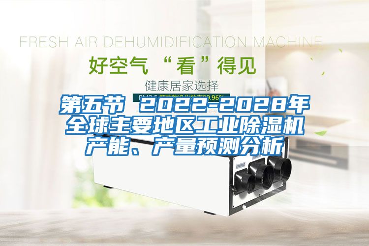 第五節 2022-2028年全球主要地區工業(yè)除濕機產(chǎn)能、產(chǎn)量預測分析