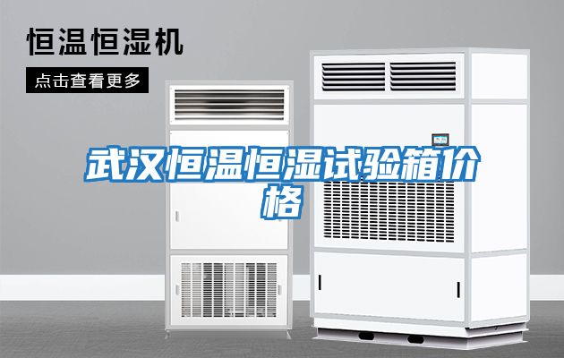 武漢恒溫恒濕試驗箱價(jià)格