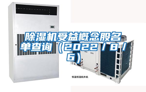 除濕機受益概念股名單查詢(xún)（2022／8／6）