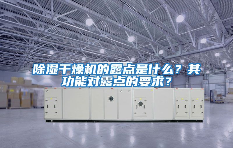 除濕干燥機的露點(diǎn)是什么？其功能對露點(diǎn)的要求？