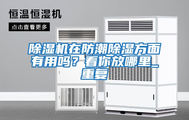 除濕機在防潮除濕方面有用嗎？看你放哪里_重復