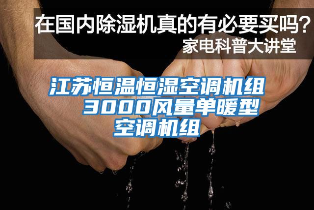 江蘇恒溫恒濕空調機組  3000風(fēng)量單暖型空調機組