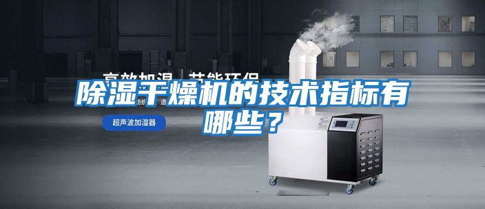 除濕干燥機的技術(shù)指標有哪些？