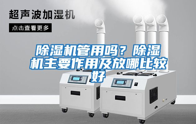 除濕機管用嗎？除濕機主要作用及放哪比較好