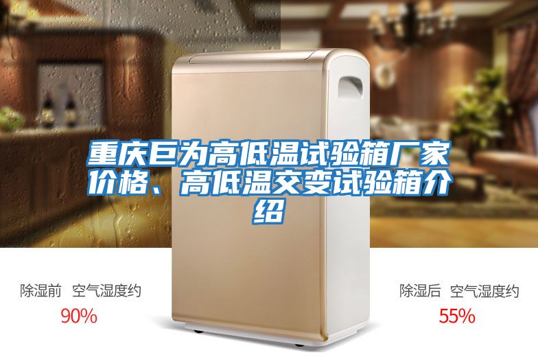 重慶巨為高低溫試驗箱廠(chǎng)家價(jià)格、高低溫交變試驗箱介紹