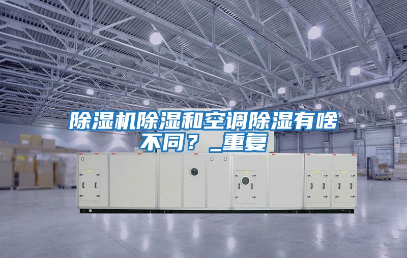 除濕機除濕和空調除濕有啥不同？_重復