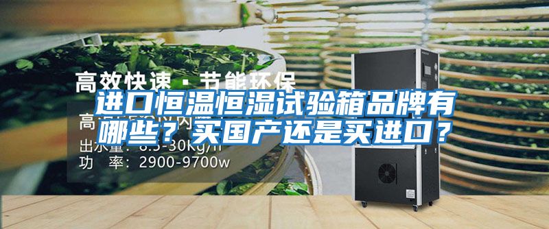進(jìn)口恒溫恒濕試驗箱品牌有哪些？買(mǎi)國產(chǎn)還是買(mǎi)進(jìn)口？